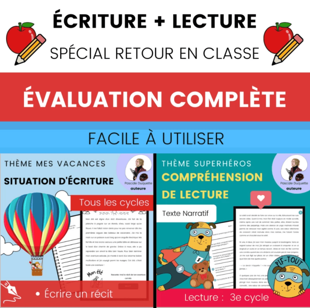 Ensemble lecture + écriture – rentrée 3e cycle