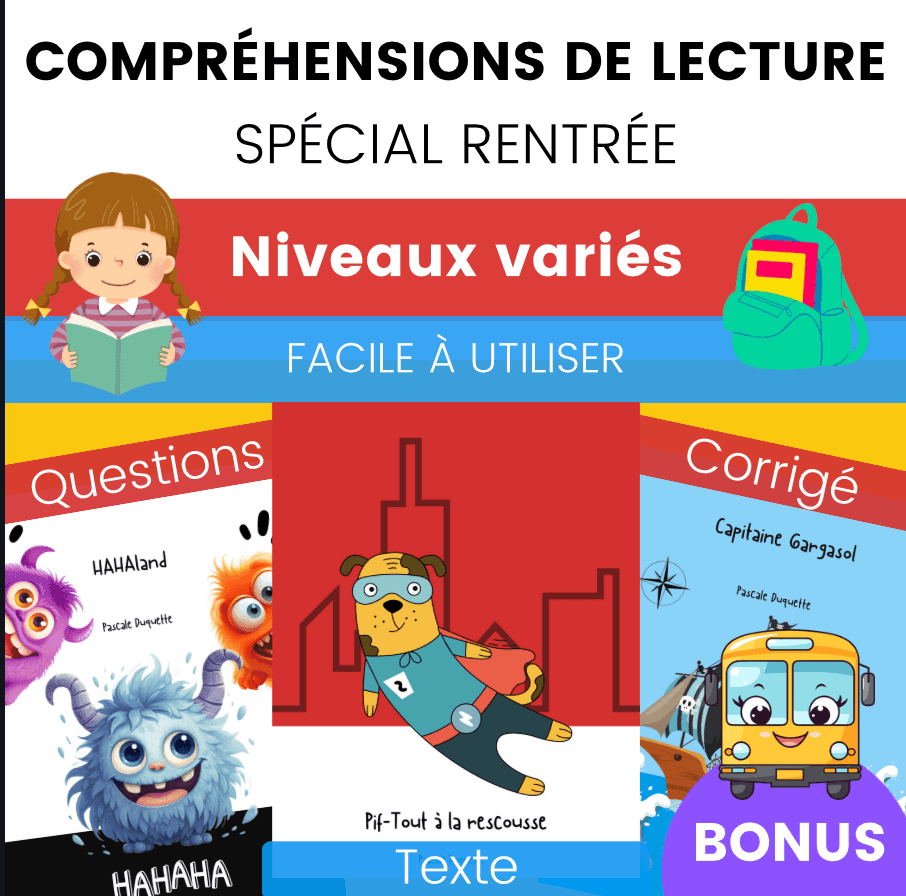 Ensemble de compréhension – Textes 2e cycle